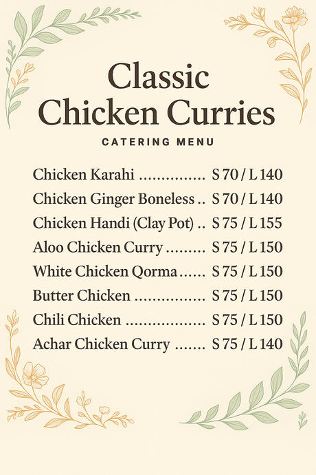 Classic Chicken Curries
