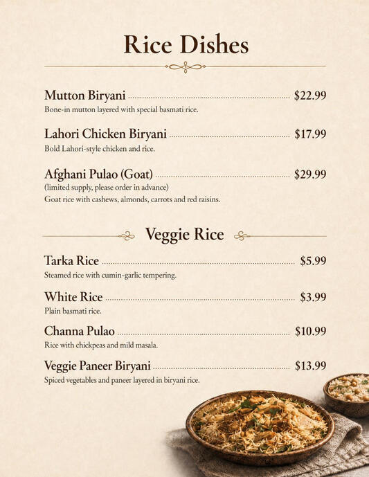 Rice Dishes + Veggie Rice
